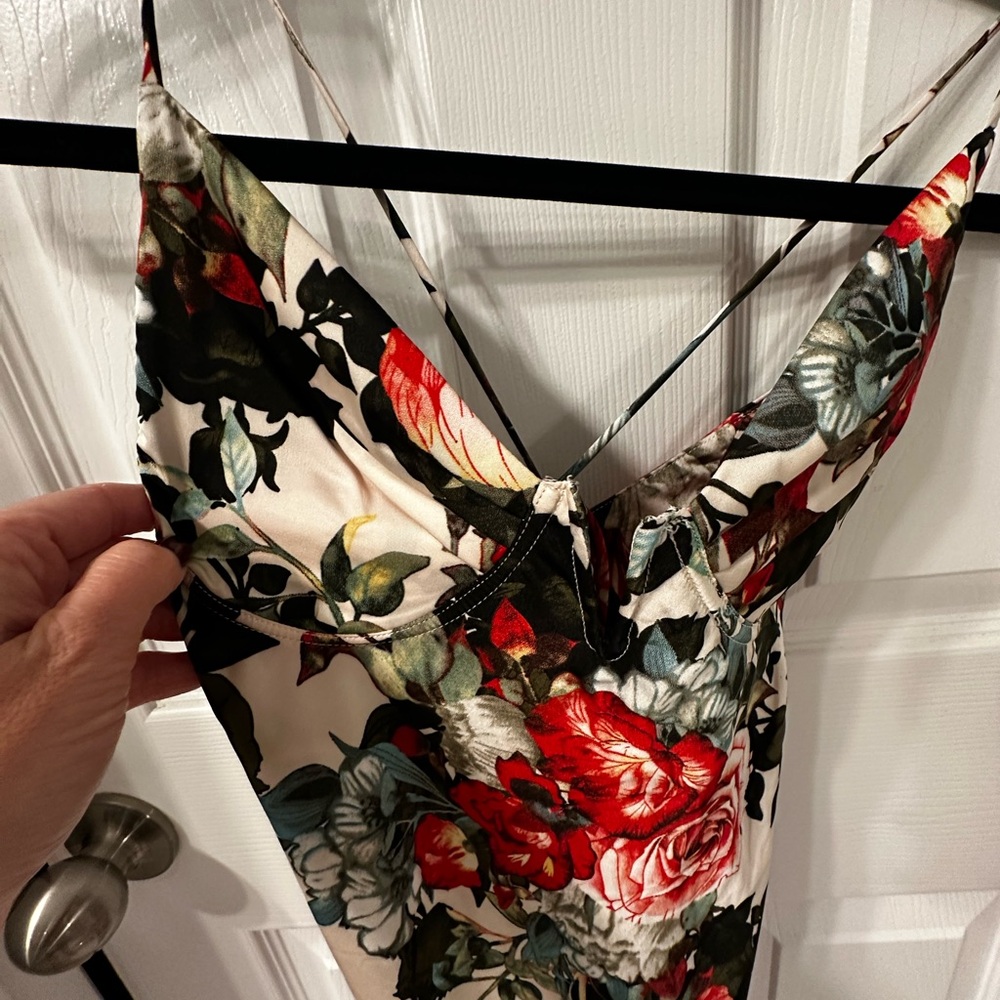 Beautiful silk floral maxi dress